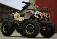 ATV electric pentru copii NITRO Torino Quad 1000W 48V GRAFITI #Yellow foto