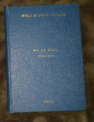 Stela Stana V. Patriciu - As fi voit... versuri manuscris dactilo foto