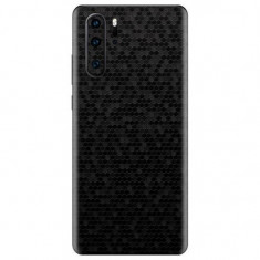 Set Folii Skin Acoperire 360 Compatibile cu Huawei P30 Pro (Set 2)- ApcGsm Wraps HoneyComb Black