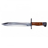 Cumpara ieftin Cutit AK-47 Ideallstore 35cm Argintiu, Lama Otel 23cm, Teaca Inclusa, Vanatoare