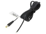 Cablu ESPE 3m 2x0,52mm&sup2; DC 5,5x2,1mm mufă drept negru KW211-000-213-0300