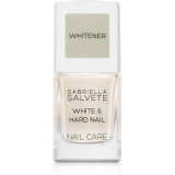 Gabriella Salvete Nail Care White &amp; Hard Nail lac intaritor de baza pentru unghii cu efect de &icirc;ntărire 11 ml