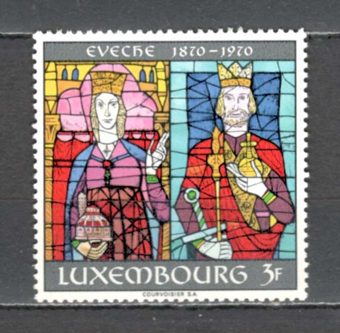 Luxemburg.1970 100 ani Abatia Luxemburg-Vitraliu ML.55