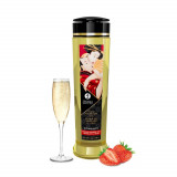 Ulei Pentru Masaj Erotic Sparkling Strawberry Wine, 240 ml, Shunga