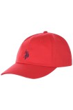 Sapca Barbati U.S. Polo Assn. Rosie, Bumbac, Logo Frontal, Reglaj Spate