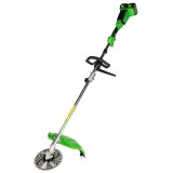 Motocoasa pe acumulator Micul Fermier 2x20V, 2x4Ah, motor brushless, maner simplu, fir 420 mm / disc 225 mm