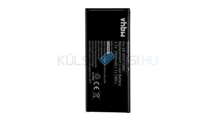 Baterie de telefon mobil VHBW Samsung EB-BN915BBC, EB-BN915BBE - 3000mAh, 3.8V, Li-ion