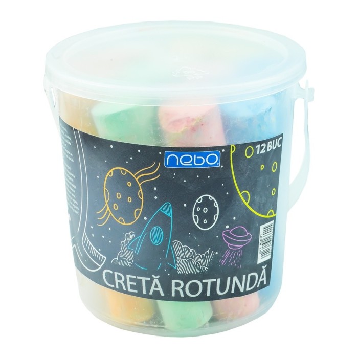Creta Jumbo colorata rotunda 12/set - Nebo