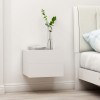 Noptiera Gossi Alba 40x30x30 cm PAL cu 2 Sertare Masuta Dormitor