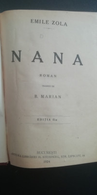 myh 546f - Emile Zola - Nana - ed 1924 foto