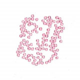 Decorațiuni nail art 1,5mm - strasuri rotunde &icirc;ntr-un săculeț, roz deschis, 20buc