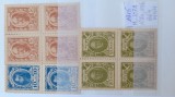 1915-Rusia-Mi=107 A,108 a,109 b-Bl4-MNH-Mi=45Eur, Nestampilat