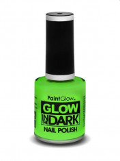 Oja de unghii fosforescenta, manichiura glow in the dark, 10 ml, uscare rapida culoare produs verde foto