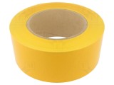 Bandă de marcare galbenă autoadezivă FATH 50m x 100mm PVC