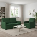 Cumpara ieftin Set de canapea 2 pcs Verde Jungla Tesatura din corduroy
