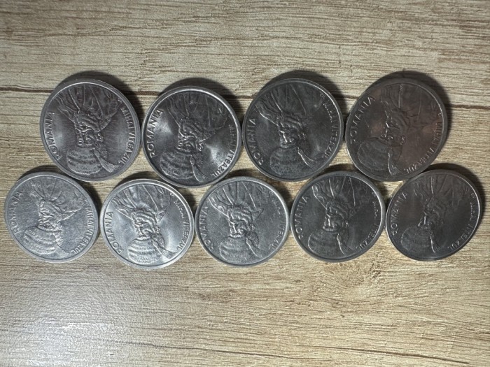 Monede rom&acirc;nești 100 lei 1991, 1992, 1993, 1994, 1995, 1996