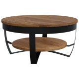 Cumpara ieftin Masuta de cafea, 65 x 65 x 32 cm, lemn masiv de acacia