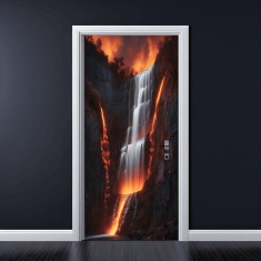 Folie imprimata color pentru decor Usa, dimensiune 200 x 90cm