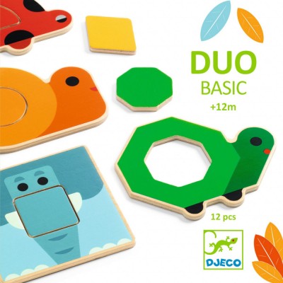 Joc educativ Puzzle DuoBasic, Djeco foto