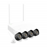 Kit NVR Wi-Fi si 4 camere WiFi de exterior, 3MP, Audio, Alarma - TENDA TND-K4W-3TC SafetyGuard Surveillance, Rovision