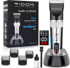 Hr Clippers Masina de tuns cu fir pentru barbati Kit de aparat de ras pentru barba profesional reincarcabil, cu sta?ie de incarcare Ma?ina electrica d foto
