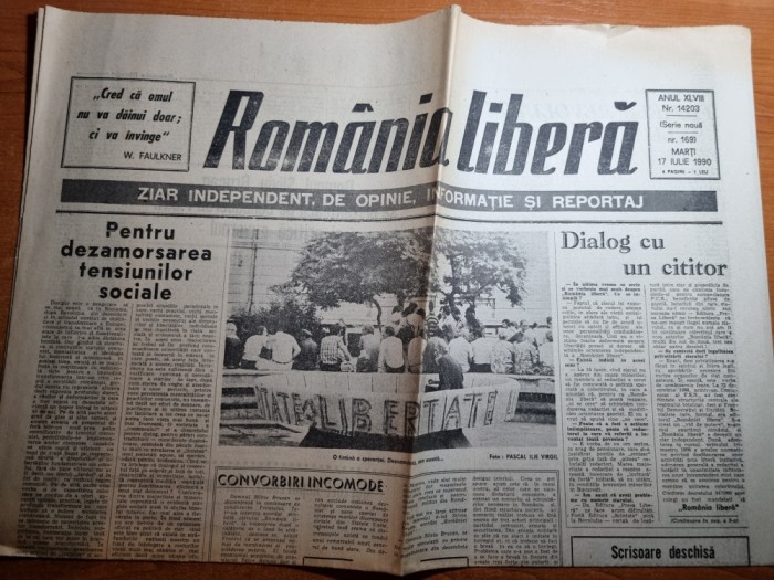 romania libera 17 iulie 1990-articol silviu brucan