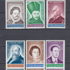 ROMANIA 1990 LP 1246 ANIVERSARI - COMEMORARI PERECHE SERII MNH