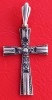 (17) PANDATIV DIN ARGINT, VINTAGE, CRUCIULITA, MODEL SUPERB, MARCAJ ARGINT 835
