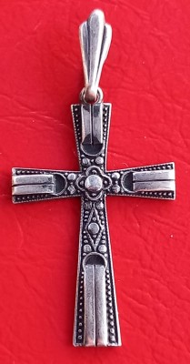 (17) PANDATIV DIN ARGINT, VINTAGE, CRUCIULITA, MODEL SUPERB, MARCAJ ARGINT 835 foto