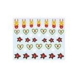 Stickere nail art cu model de Crăciun - 034, INGINAILS
