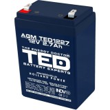 Acumulator pentru boxe portabile si alte dispozitive , 12 Volti , 2.7 Amperi , premium quality , negru