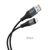 Cablu Hoco USB-A la Lightning 2.4A X38 1m Negru - Incarcare Rapida si Conectivitate Fiabila pentru Dispozitivele Tale Apple