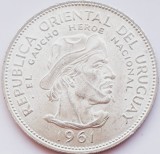 263 Uruguay 10 Pesos 1961 Revolution Against Spain km 43 argint, America Centrala si de Sud