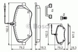 Set placute frana,frana disc CITROEN C6 (TD) (2005 - 2016) BOSCH 0 986 494 585