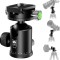 ​Kit Trepied Aluminiu Sirui R2004 si Cap Trepied Sirui KH20 36 mm Ball Head 360 Panorama