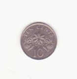 Singapore 10 cenți 1988 - ribbon upwards
