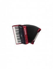 Acordeon Hohner Bravo III 96 rosu foto