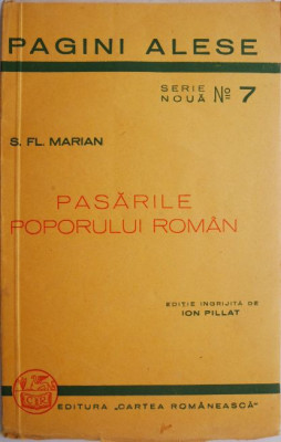 Pasarile poporului roman. Datini si legende &amp;ndash; S. Fl. Marian foto