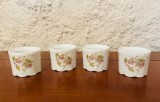 4 SUPORTURI DE OUA, DIN PORTELAN FIN- MARCAJ CLASSIC ROSE COLLECTION ROSENTHAL GROUP D5,6CM