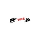 Abtibild &quot; POWER &quot; Rosu Cod:AN13 Automotive TrustedCars, Oem