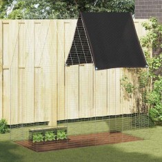 vidaXL Custodie pentru iepuri Argintiu 200 x 100 x 210 cm 42019246