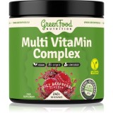 GreenFood Nutrition Multi VitaMin Complex pulbere cu complex de multivitamine aroma Juicy Raspberry 240 g