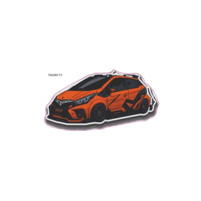 Abtibild &amp;quot; MASINA PORTOCALIE &amp;quot; Cod: TAG 085/T3 Automotive TrustedCars foto