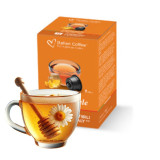 Ceai de Musetel cu Miere, 12 capsule compatibile Cafissimo/Caffitaly/Beanz, Italian Coffee