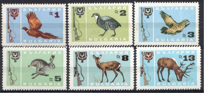Bulgaria, fauna, vanat, 1967, MNH