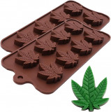Mijuana Cannabis iarbă de c&acirc;nepă frunze de silicon forme pentru oală bomboane gu