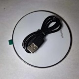 Statie wireless de incarcare rapida MicQutr, pentru Samsung Galaxy S22 /S21/ S10 /Note 20, 12 V, 15 W, 10 A, alb/negru