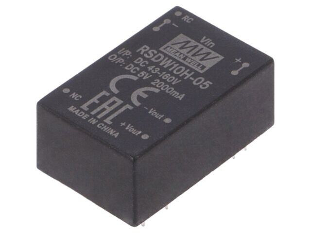 Convertor DC/DC MEAN WELL RSDW10H-05 10W 43-160V la 5V 2A