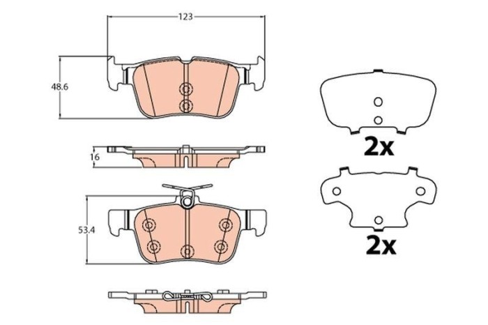 Set placute frana