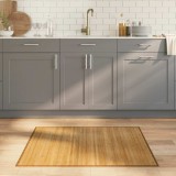 vidaXL Covor dreptunghiular, natural, 80x100 cm, bambus 376901